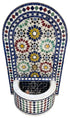 Moroccan Multi-Color Water Fountain with an Arch Top