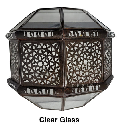 White and Clear Glass Wall Sconce