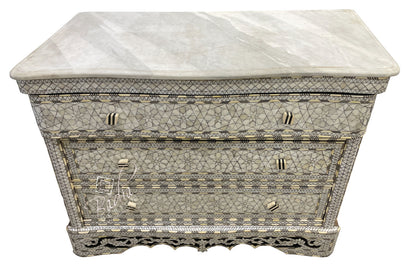 Mother of Pearl Dresser with Three Drawers