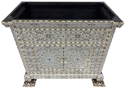 Beautiful Moroccan White Mother of Pearl Inlay Bathroom Vanity