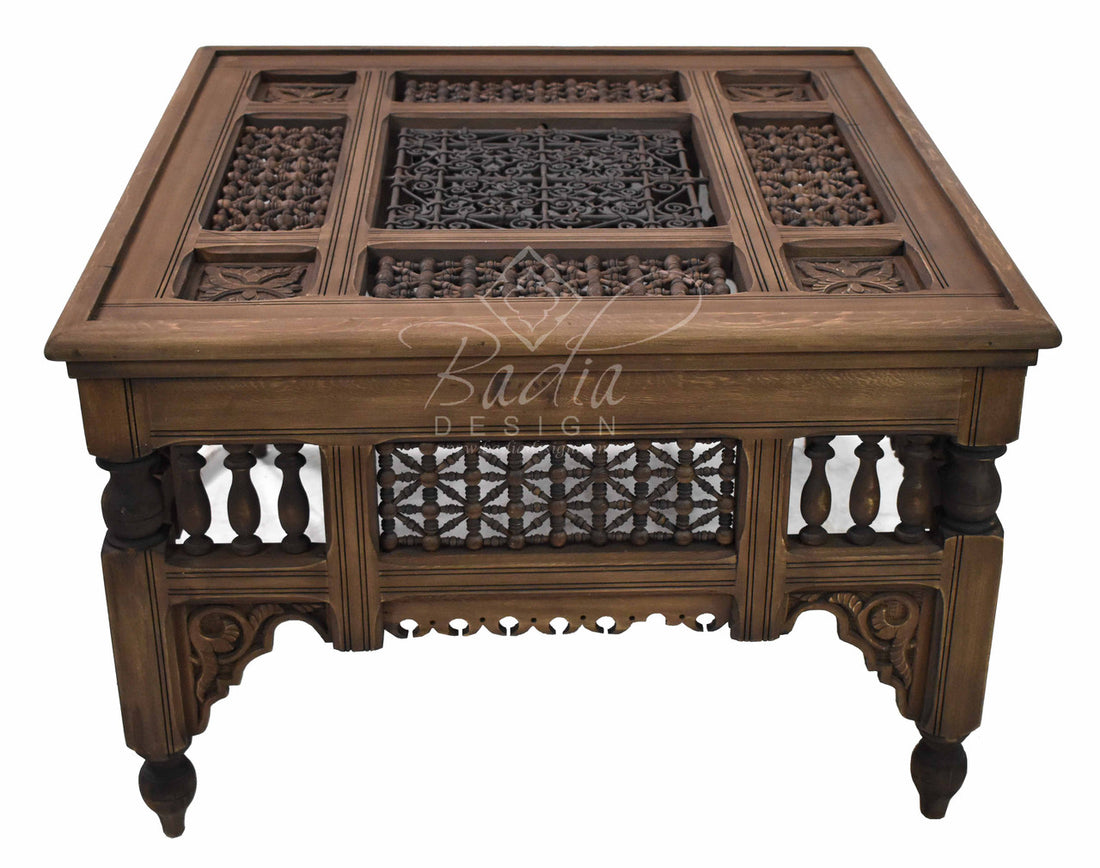 Cedar Wood Moucharabieh Coffee Table