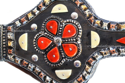 Metal Air Blower with Bone Inlay