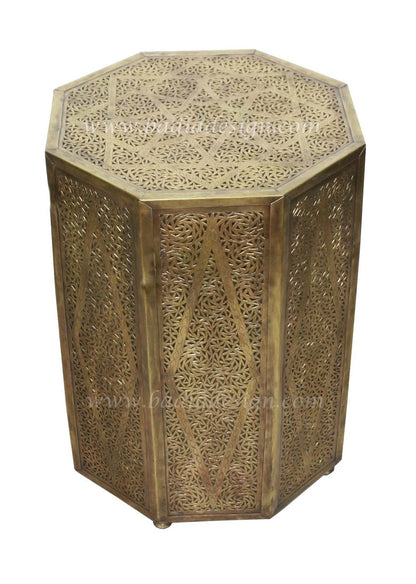 Hand Carved Solid Brass Table