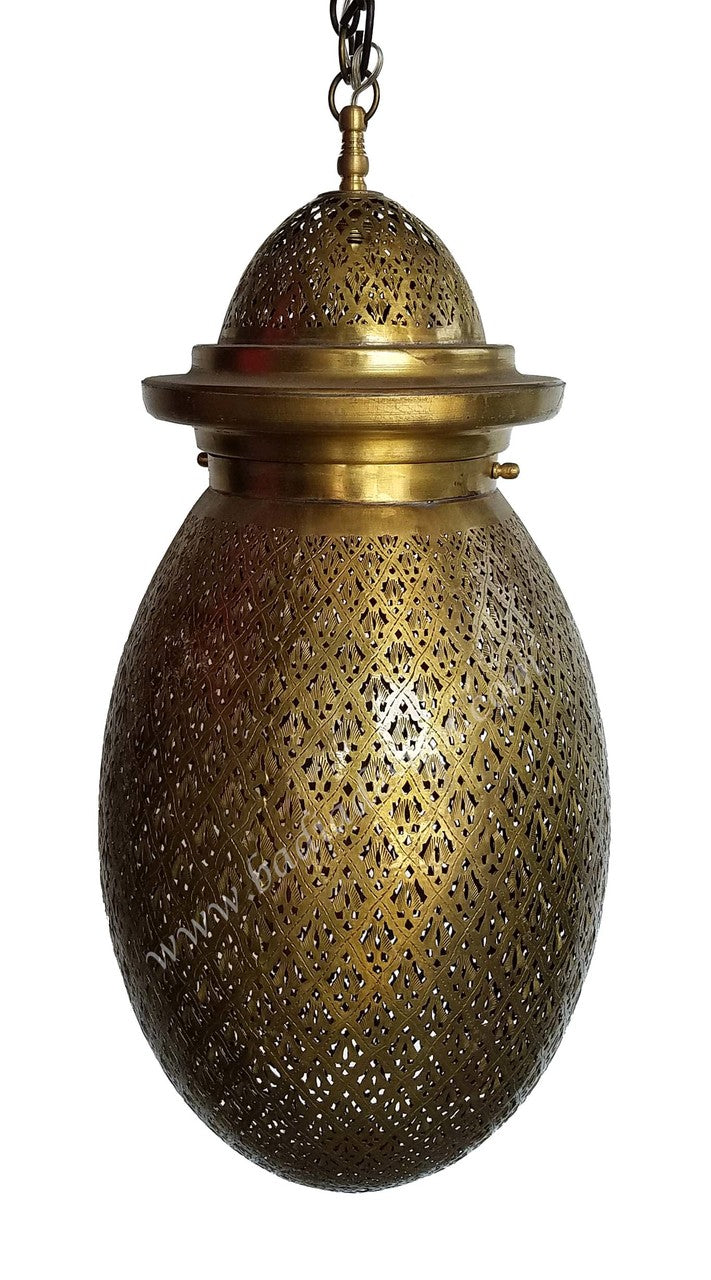 Moroccan Brass Light Fixture