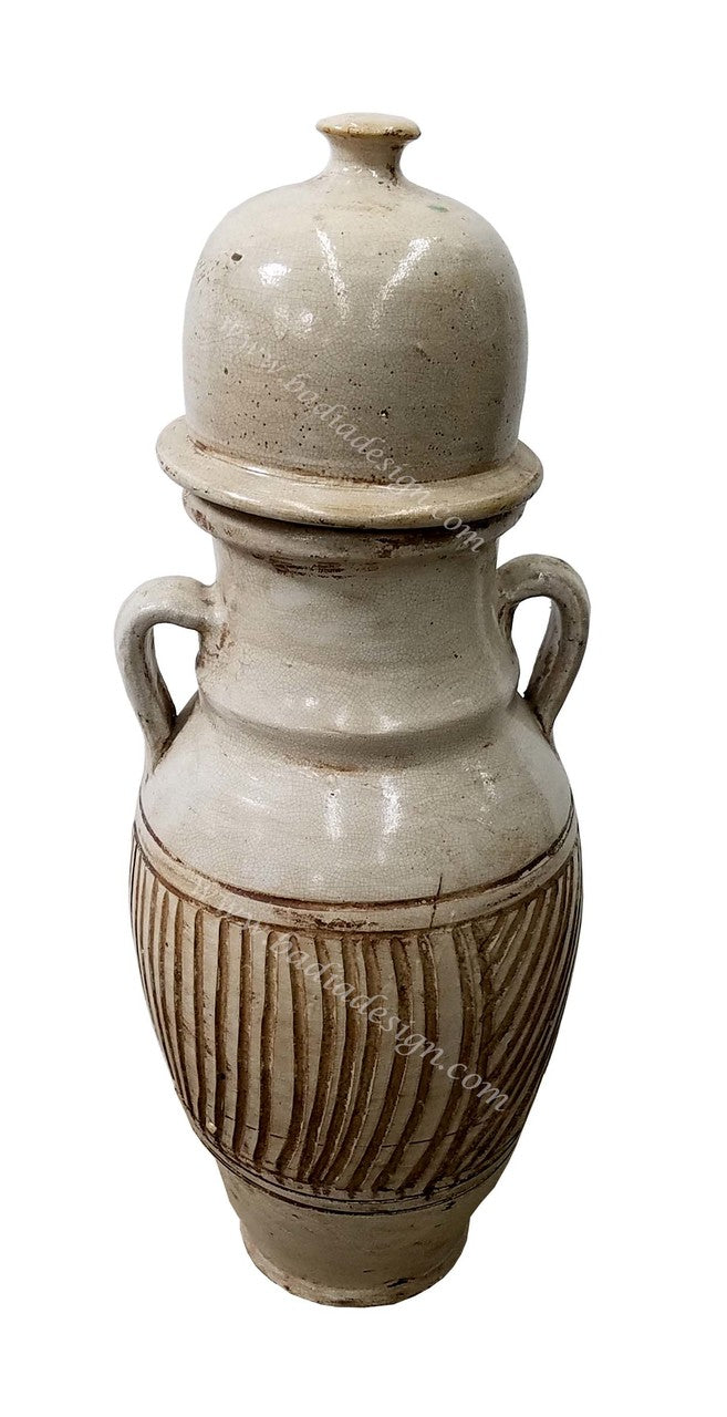 Hand Painted Moroccan Ceramic Urn