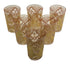 Moroccan Gold Motif Clear Tea Glass Set of 6
