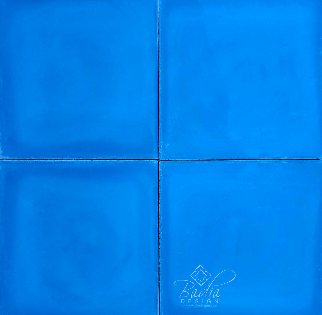 Moroccan Cobalt Blue Cement Tile - CT115