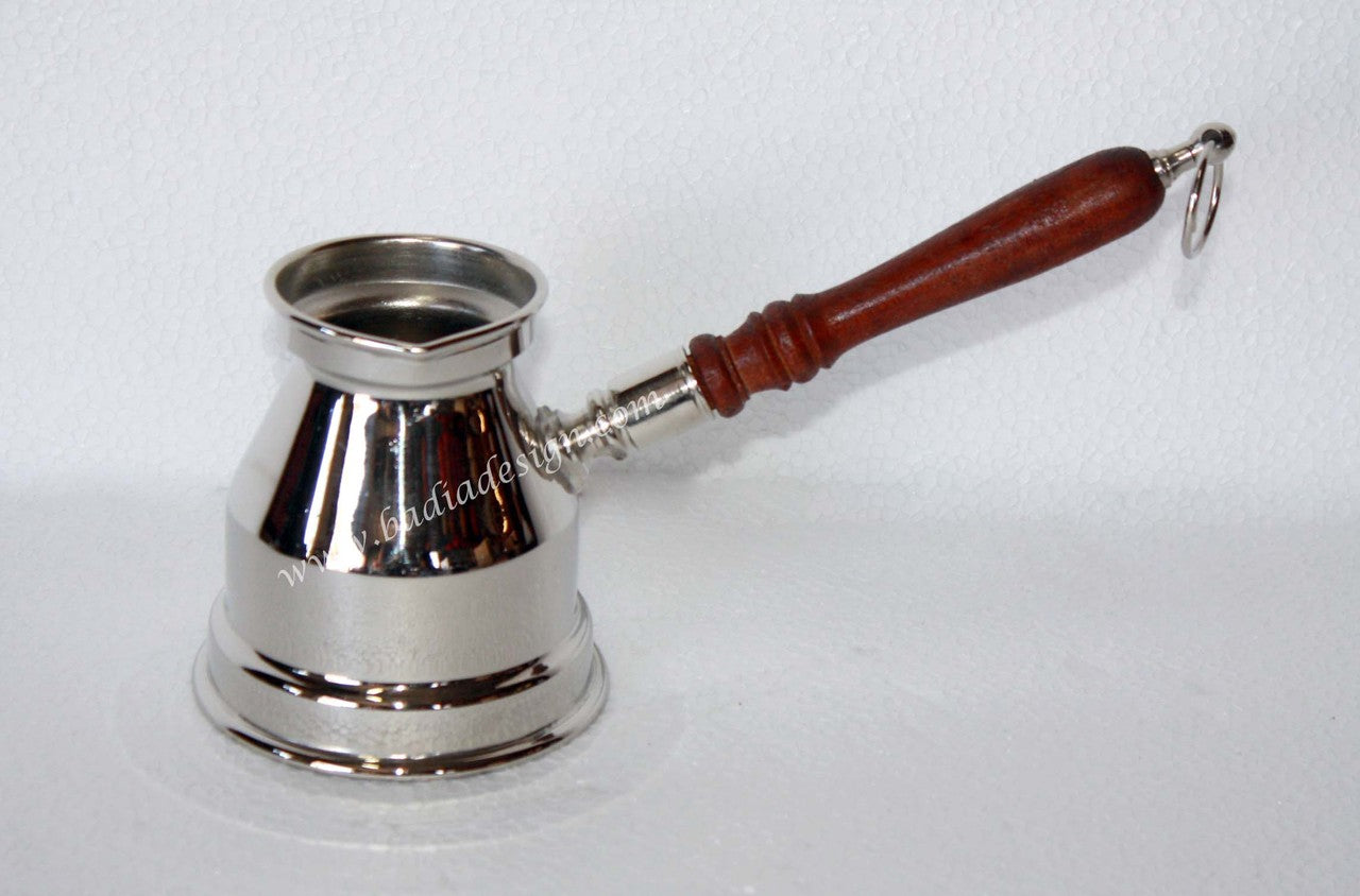 Moroccan Silver Handheld Coffee Pot