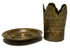 Decorative Moroccan Brass Tea Glass Holder Set