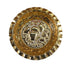 Round Engraved Moroccan Brass Bowl