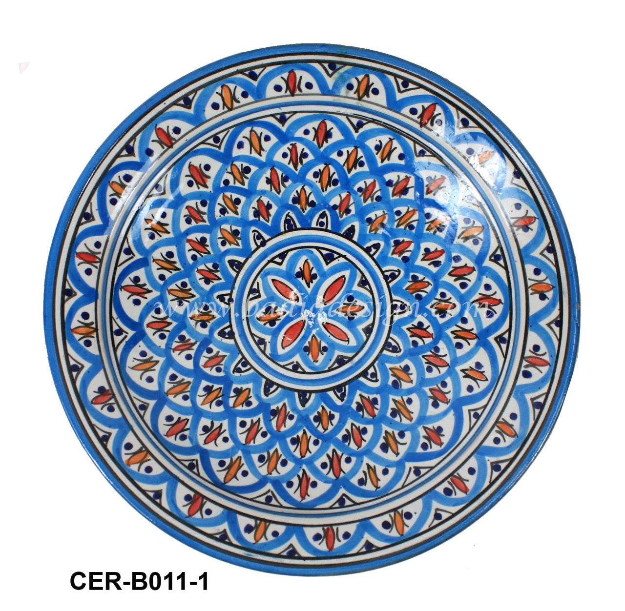 Hand Painted Floral Ceramic Bowl