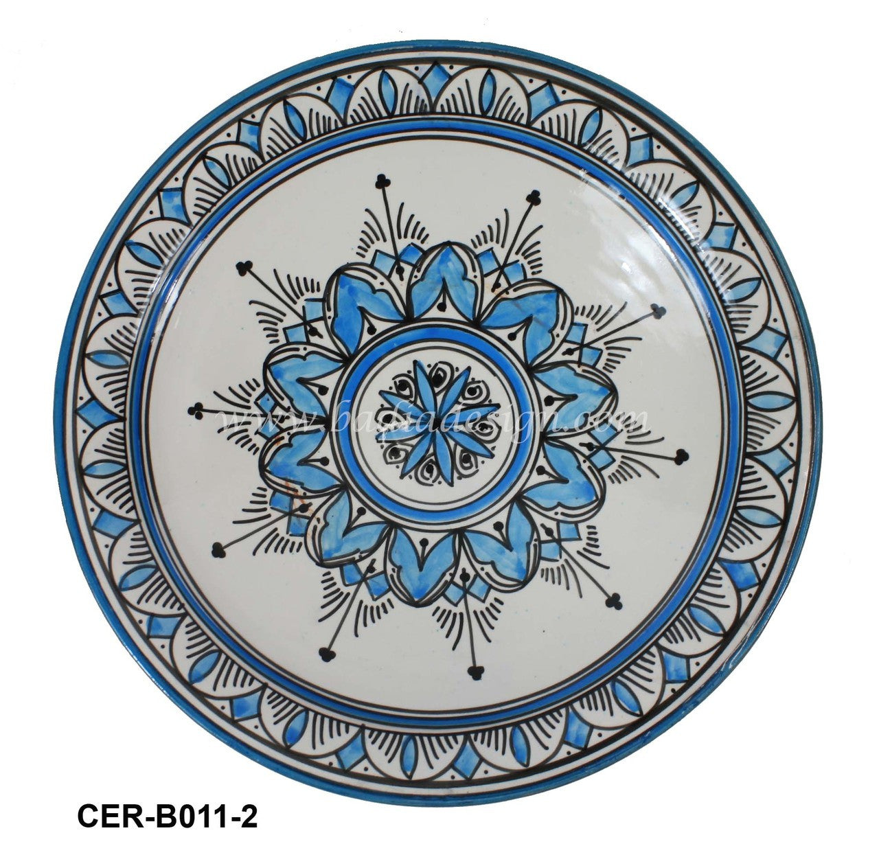 Hand Painted Floral Ceramic Bowl
