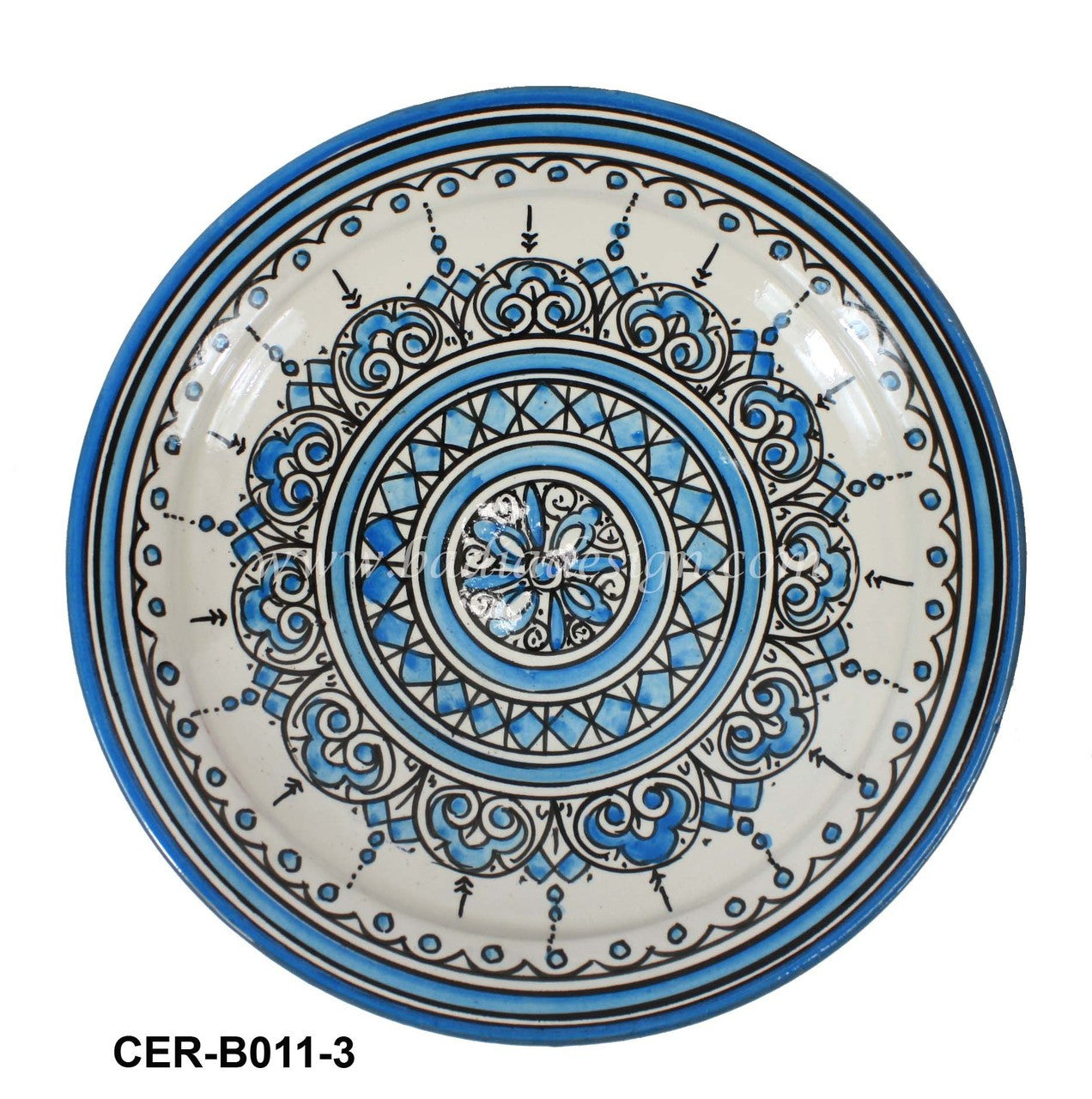 Hand Painted Floral Ceramic Bowl