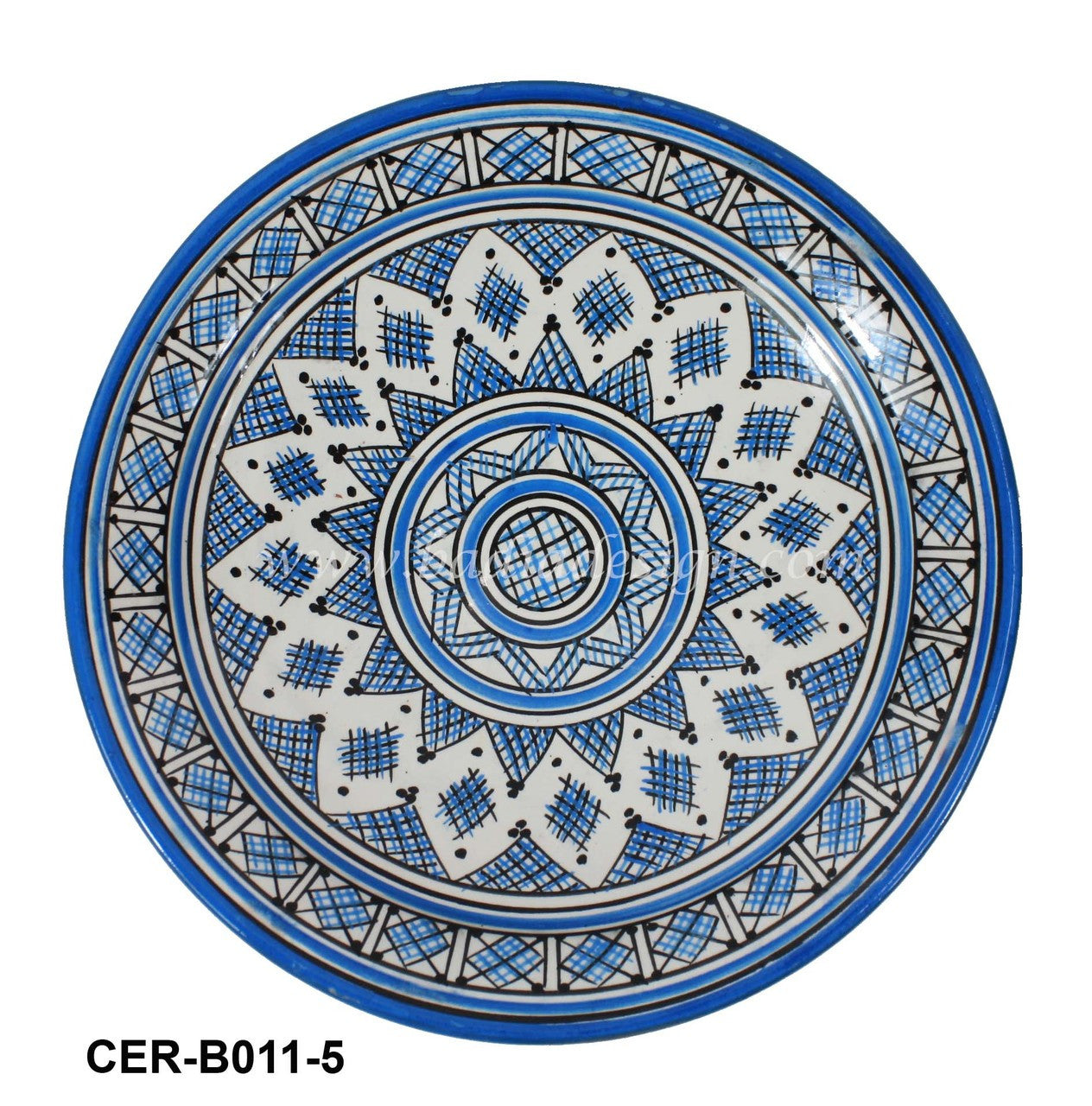 Hand Painted Floral Ceramic Bowl
