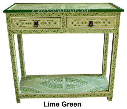 Moroccan Hand Painted Console Table