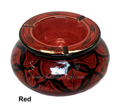 Hand Painted Ceramic Ashtray