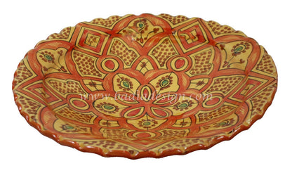Moroccan Hand Painted Ceramic Plate