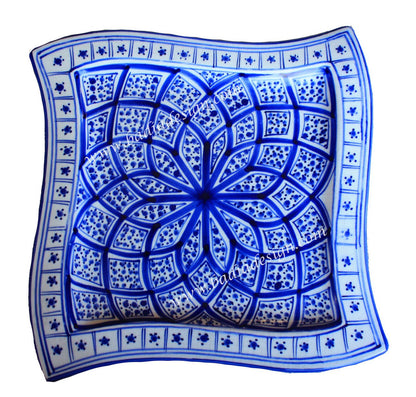 Hand Painted Square Ceramic Plate