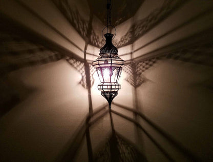 Moroccan Hanging Glass Lantern