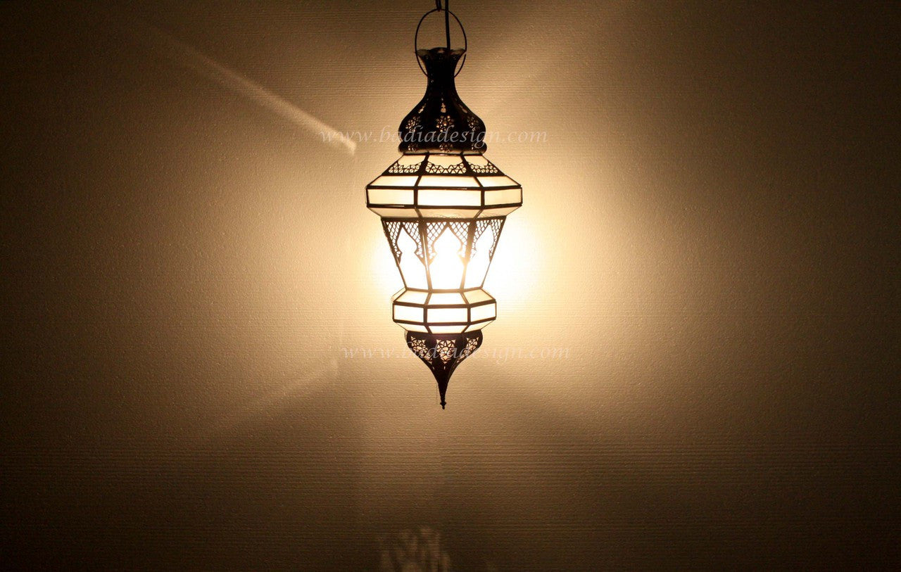 Moroccan Hanging Glass Lantern