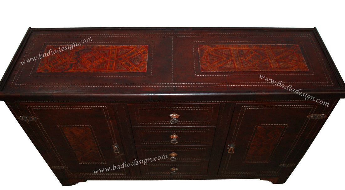 Moroccan Premium Leather Cabinet