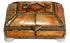Moroccan Rectangular Metal Jewelry Box with Bone Inlay