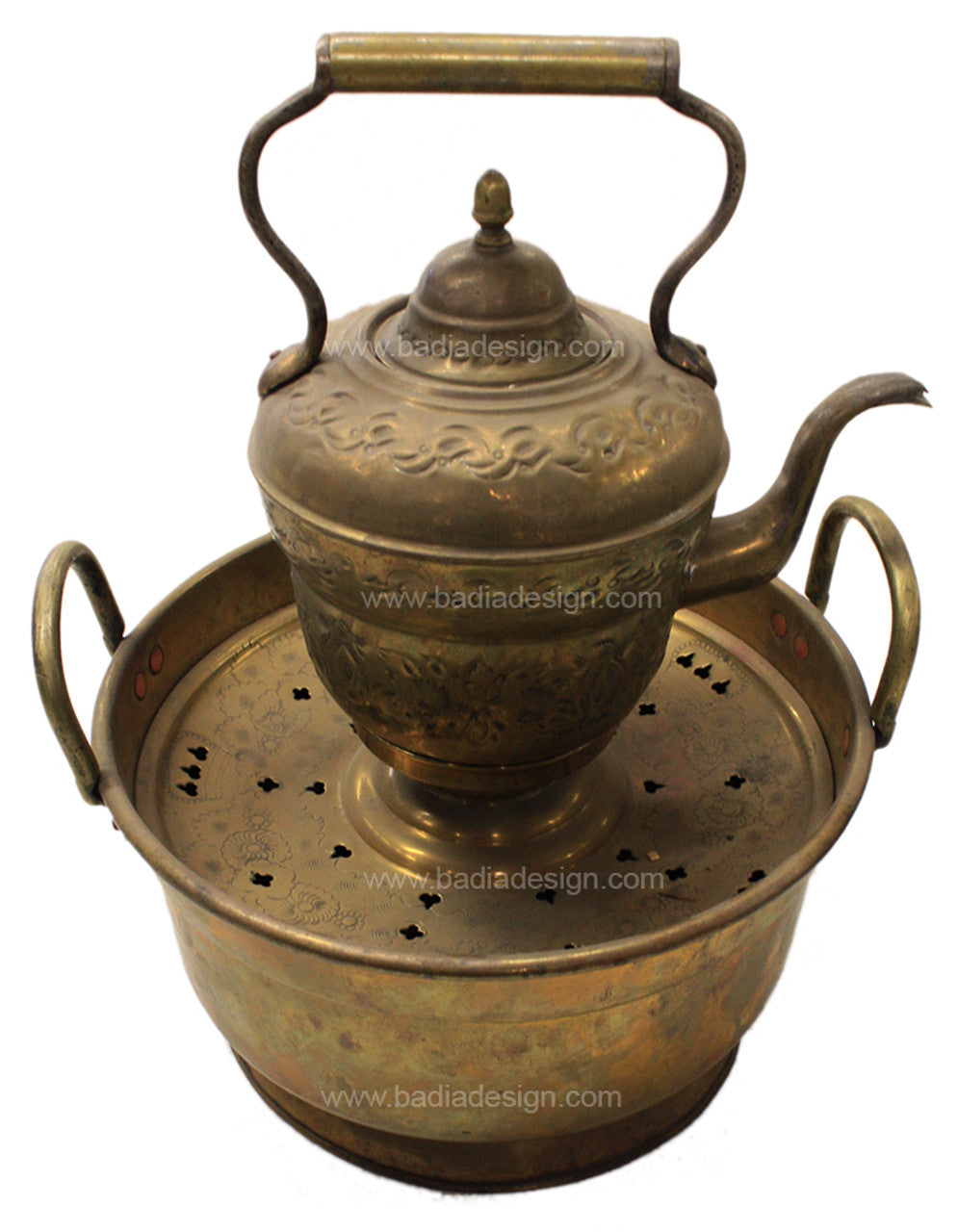Vintage Moroccan Brass Hand Washing Basin
