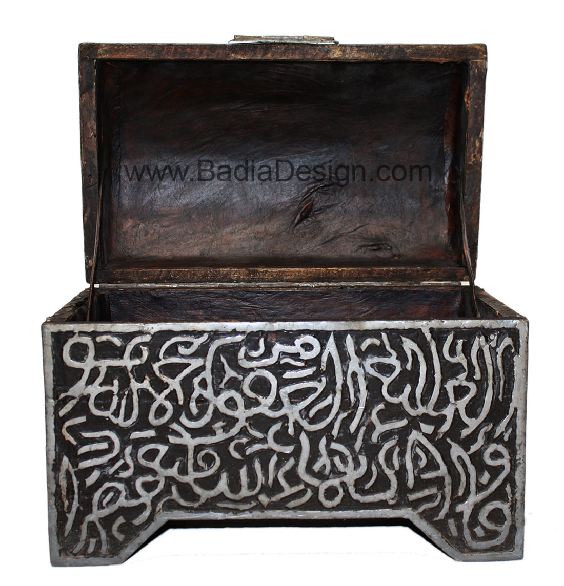 Vintage Engraved Moroccan Metal Jewelry Box