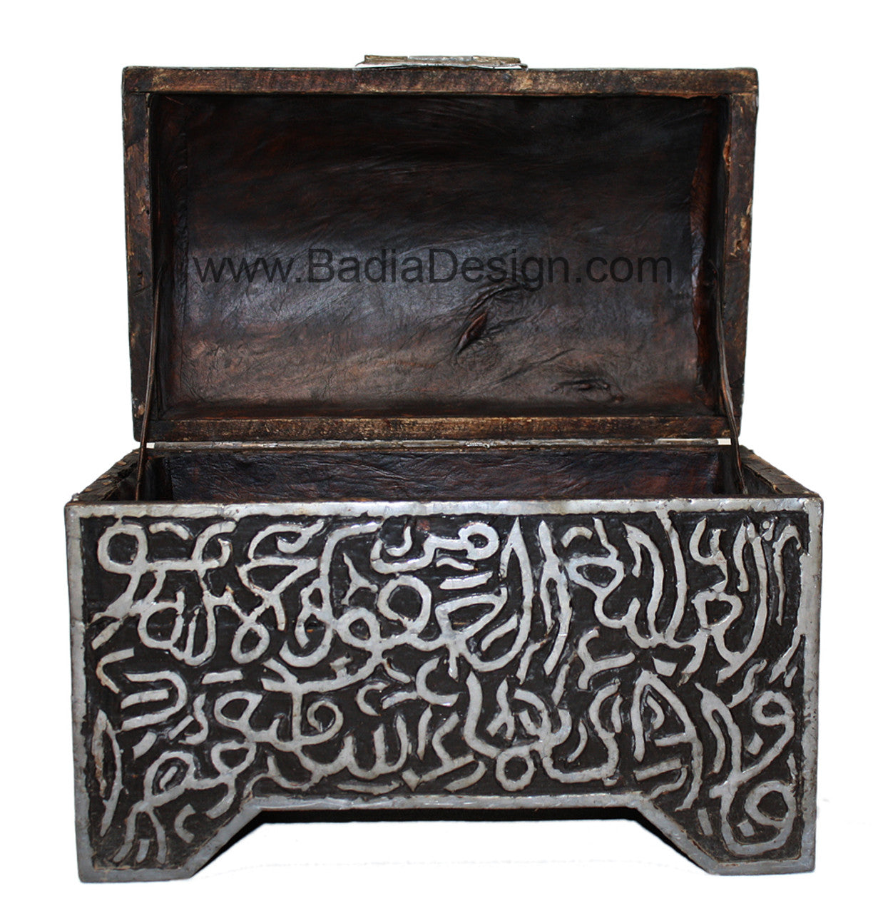Vintage Engraved Moroccan Metal Jewelry Box