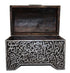 Vintage Engraved Moroccan Metal Jewelry Box