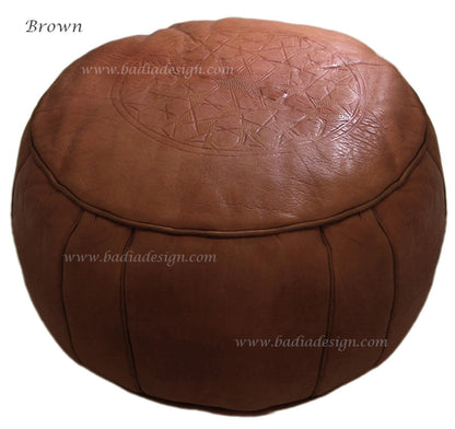 Moroccan Premium Leather Ottoman