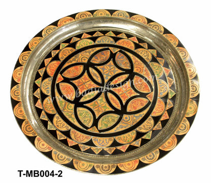 Decorative plate with intricate design on a white background