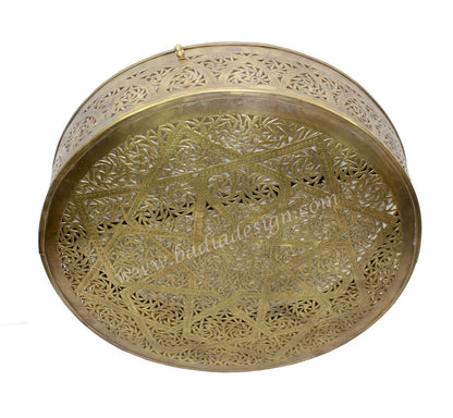 Round Handmade Brass Wall Sconce