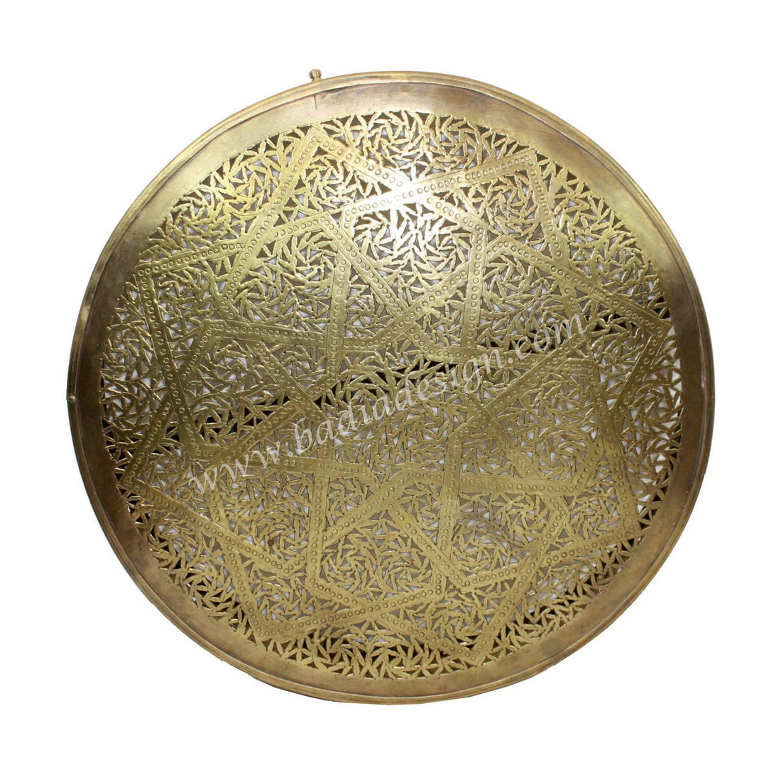 Round Handmade Brass Wall Sconce