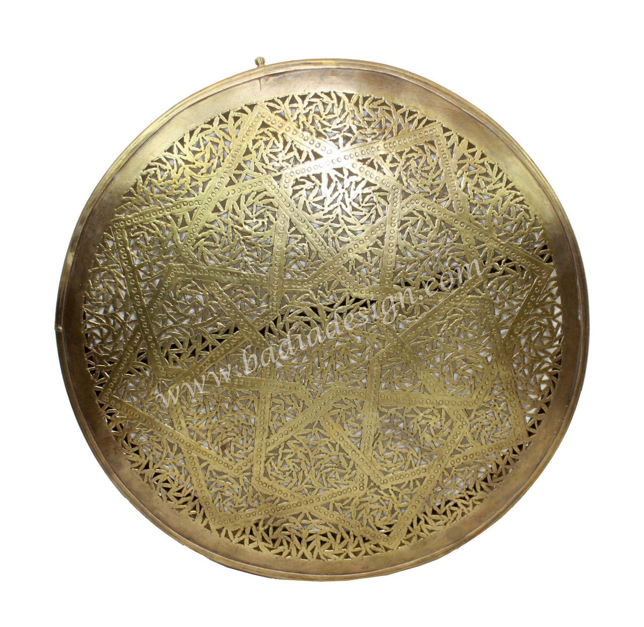 Round Handmade Brass Wall Sconce