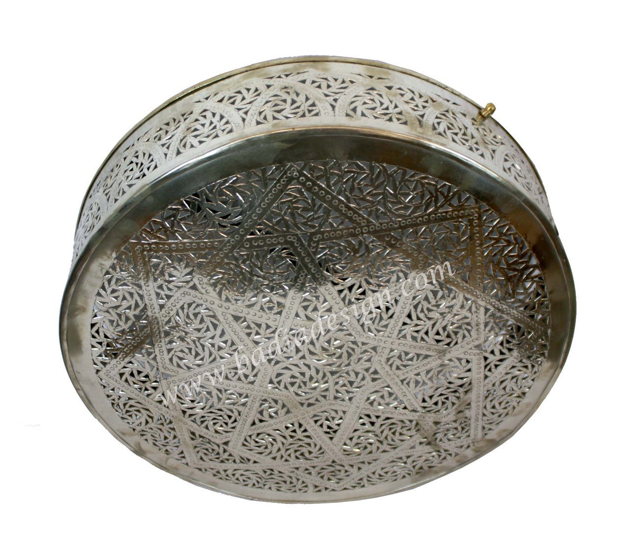 Round Handmade Brass Wall Sconce