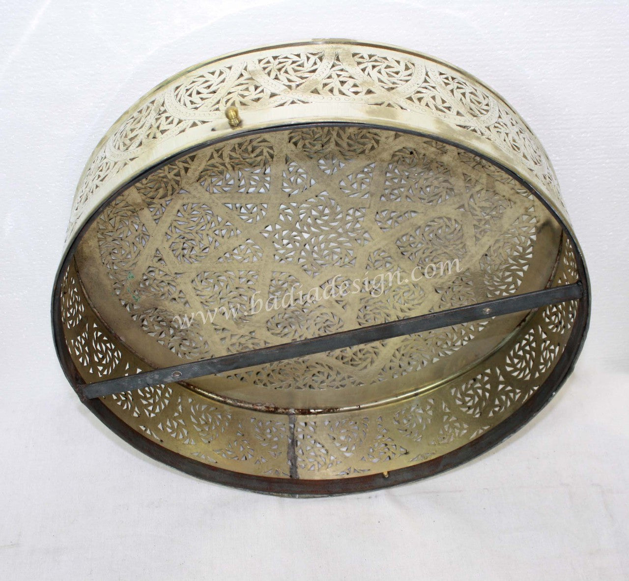 Round Handmade Brass Wall Sconce