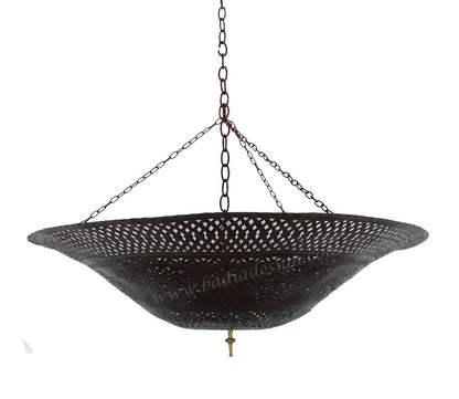 Round Moroccan Rustic Iron Lantern