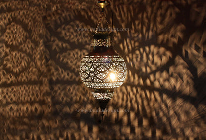 Hanging Silver Nickel Lantern
