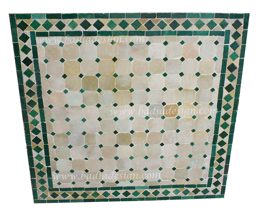 28" Square Moroccan Tile Table Top