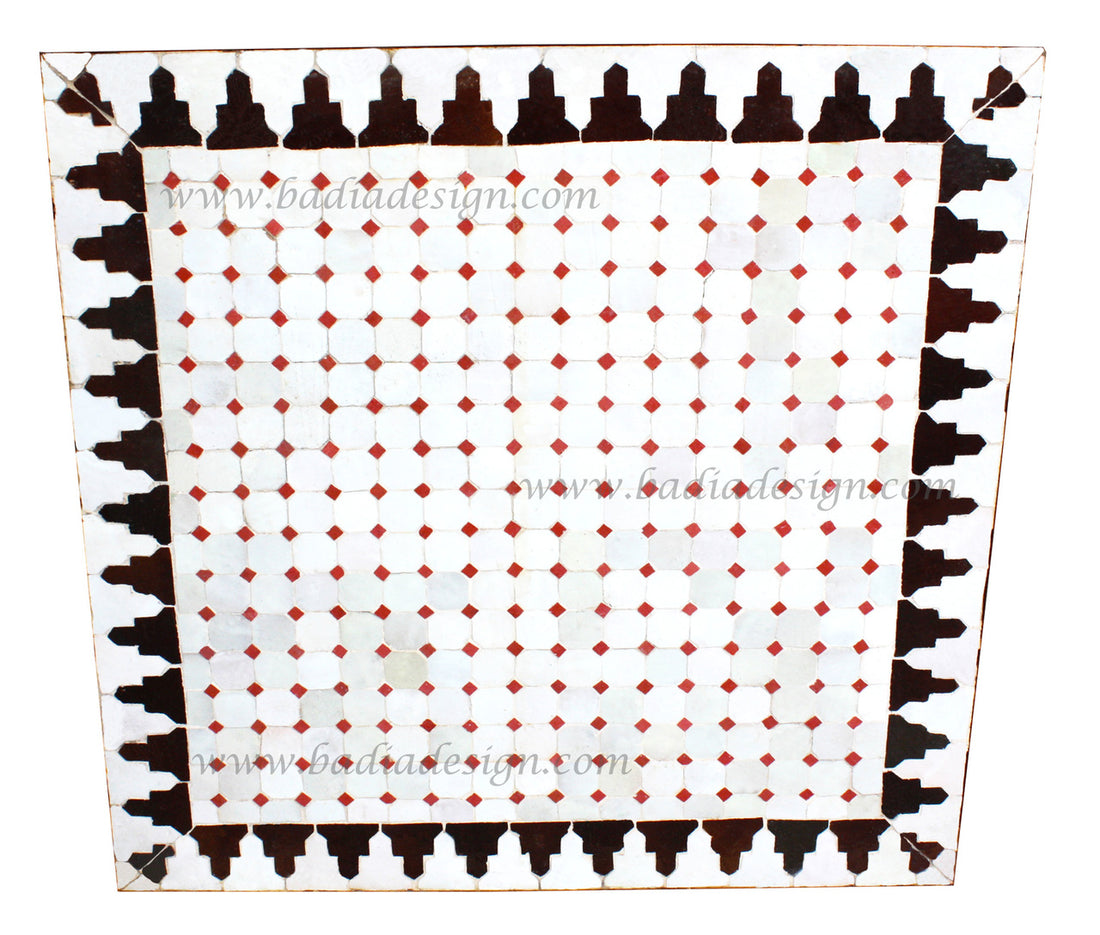 28" Square Moroccan Tile Table Top