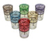 Multi-Color Moroccan Tea Glass Set with Floral Motif