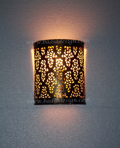 Wall Mounted Brass Sconce