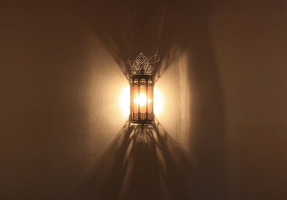 Multi-Color Glass Wall Sconce