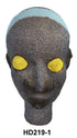 Multi-Color African Beaded Head with yellow eyes