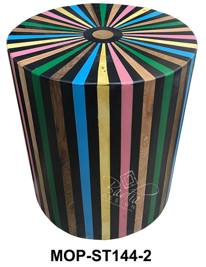 Multi-Color Resin Inlay Table