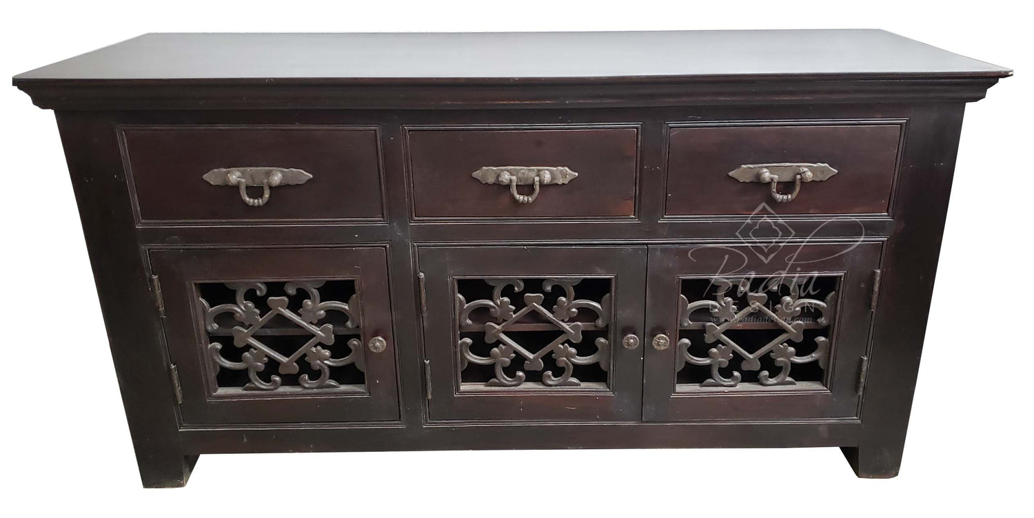 Vintage Handmade Wooden Cabinet