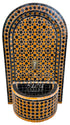 Orange and Brown Moroccan Mosaic Tile Water Fountain