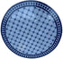 Intricately Designed Blue Moroccan Mosaic Tile Table Top