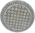 Moroccan Round White and Olive Tile Table Top